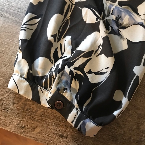 Collective Concepts Purple Black White Blouse - Picture 4 of 5